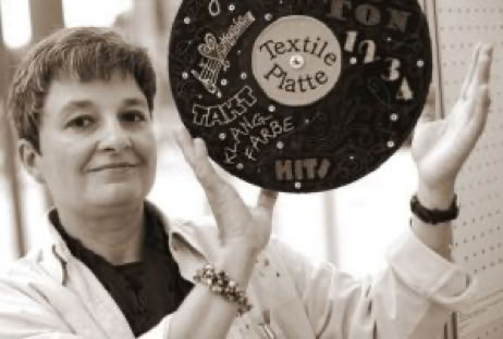 Textilkunst, textile Bilder, Art-Textile, Textilkunst aus Berlin, Berliner Künstler, Musik-Textil Christine Bünning, Buenning, Foto-Art-Textil